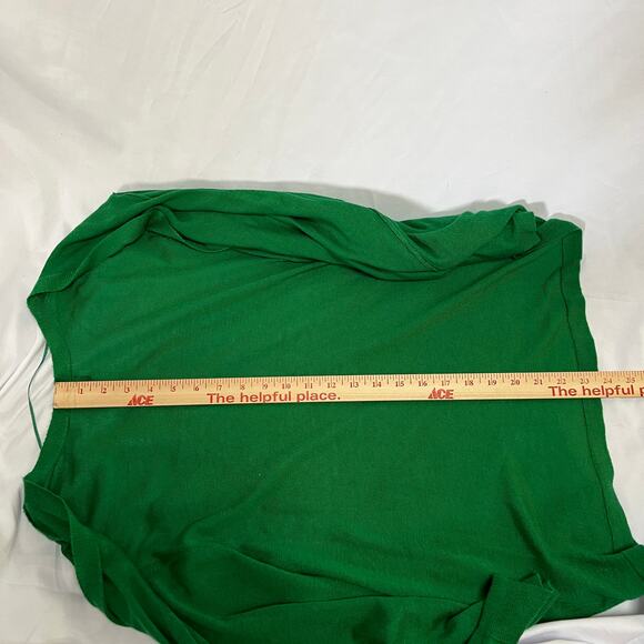Cozy Cabincore Cardigan Emerald Green Knit Womens 1X Worthington Classic Sweater - Picture 4 of 6